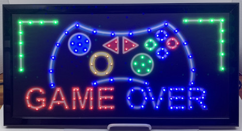 Game over flashes - l.e.d.,